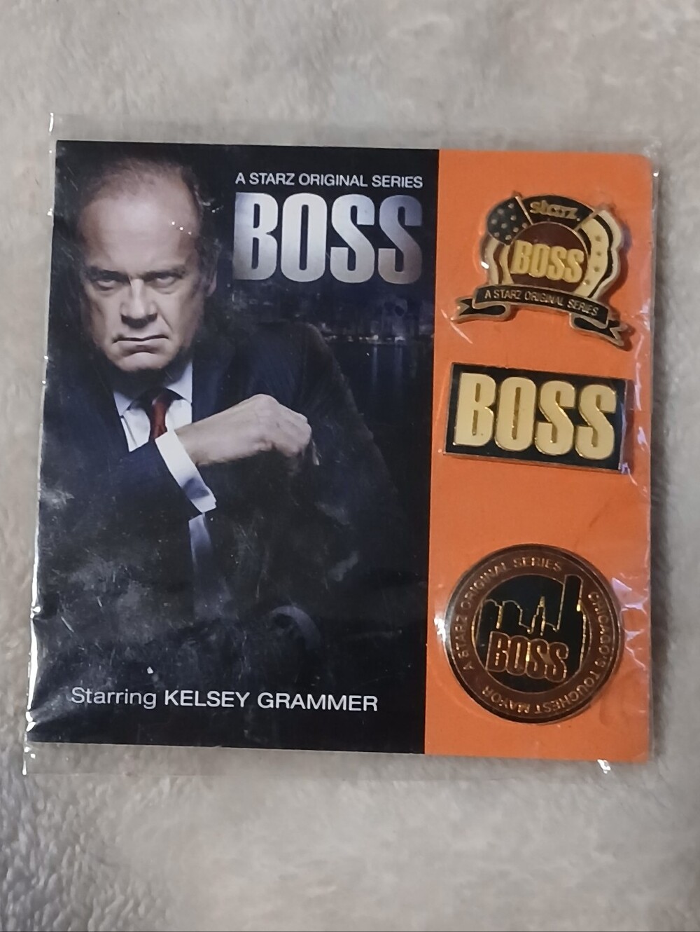 Boss Kelsey Grammer Collectible Pins Starz Promo